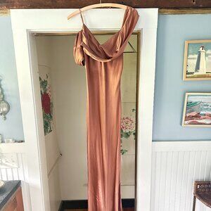 Reformation Ronda Silk Praline Dress Size 4